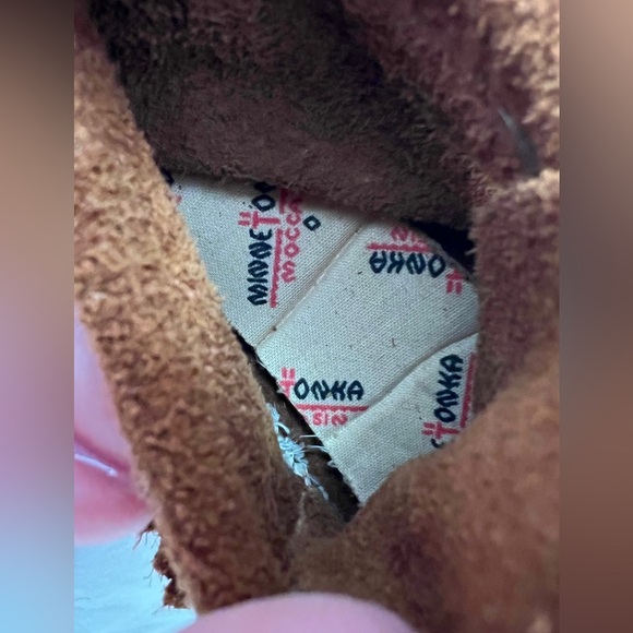 Minnetonka Infant‎ Fringe Bootie Brown SUEDE DREAMS shoes 4 12-18 months - Picture 9 of 16